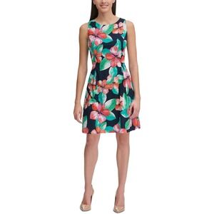 Tommy Hilfiger Wild Hibiscus Floral Sleeveless Casual Dress Size 6